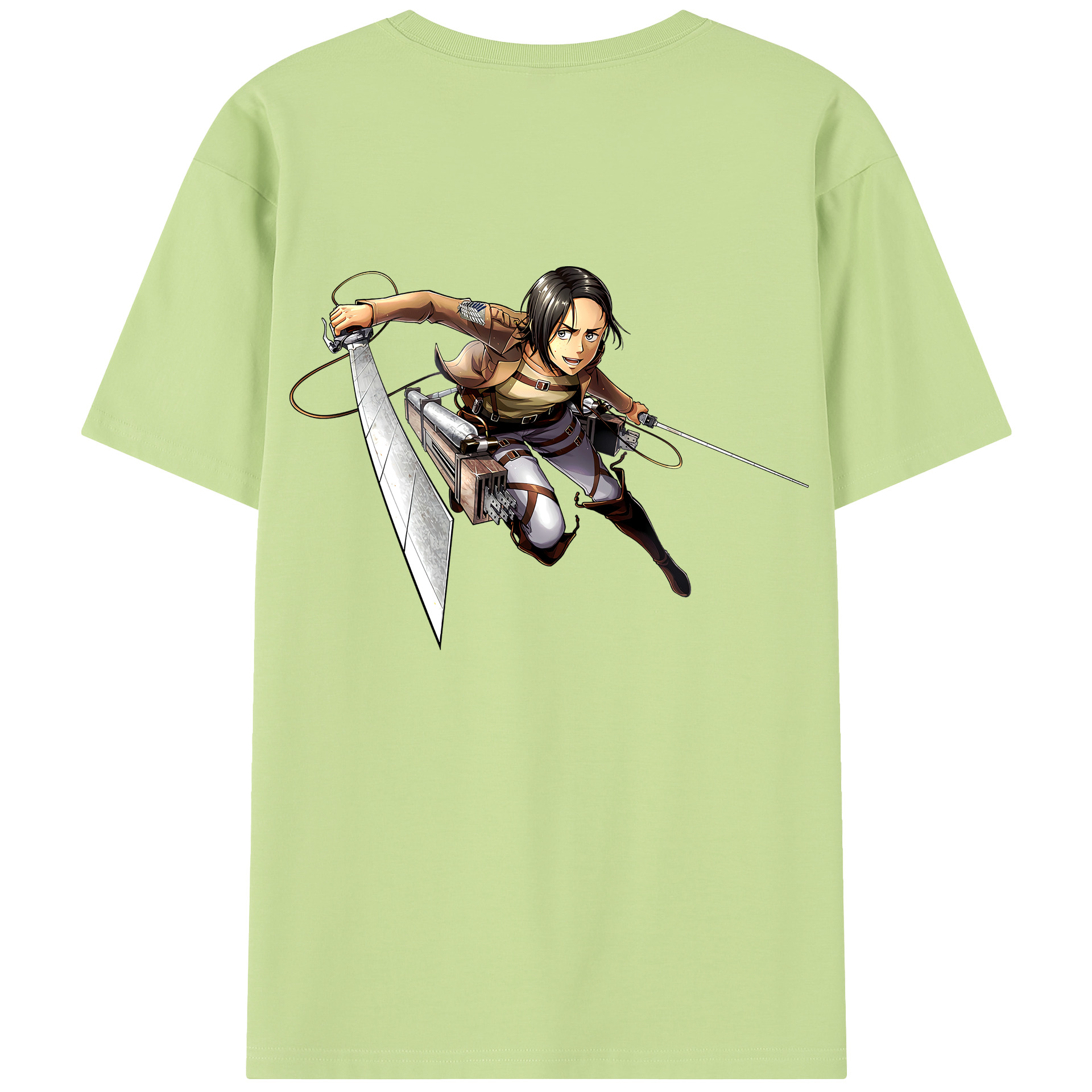 （画像用） 進撃の巨人 Attack on Titan 綿100％半袖Tシャツ（背面プリント）